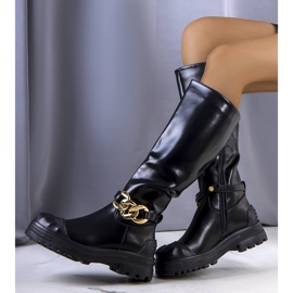 PA1 Černé zateplené boty Cerreto černý 2