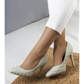 Zelené prošívané lodičky Nadelia zelený 1