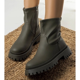 Bazalkově zelené zateplené boty zelený 1