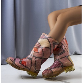 Růžové vysoké kozačky od Massby růžový 1 Růžové vysoké kozačky od Massby růžový 1