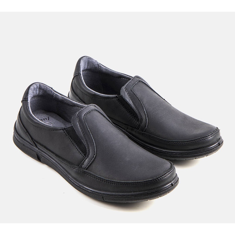 BM Černé pánské slip-on boty značky Lazar černý 1