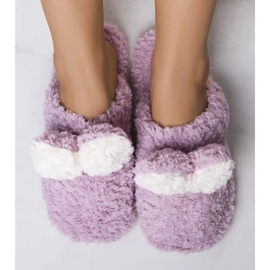 Měkké pantofle Rabit Purple fialový 1