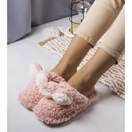 Měkké pantofle Pink Rabit růžový 1
