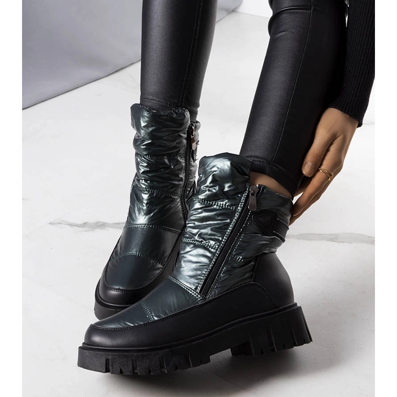 Zelené dámské sněhule Koltso černá 1 Zelené dámské sněhule Koltso černá 1