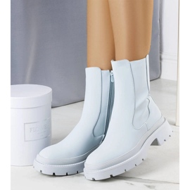 Modré matné zateplené kozačky od Coletta modrý 1 Modré matné zateplené kozačky od Coletta modrý 1