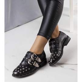 Černé boty Boisi s cvočky černý 1