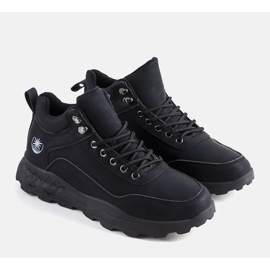 Černé zateplené kozačky značky Aidan černý 1