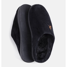 Černé pánské pantofle Presse černý 1