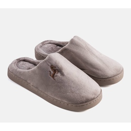 Presse pánské pantofle hnědé barvy béžový 1