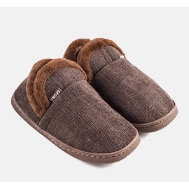 Pánské hnědé pantofle Voltar vysoké hnědý 1