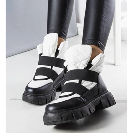 Bílé zateplené nazouváky do sněhu od Francisco bílý 1