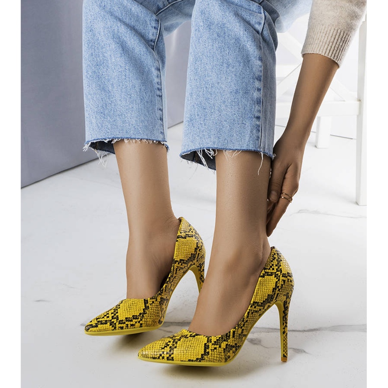 BM Jasiah žluté podpatky žlutá 1