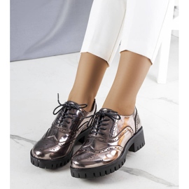 Metalické černé boty značky Myra černý 1