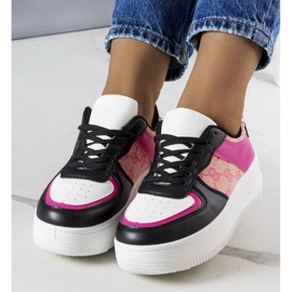 Růžovo-černé dámské tenisky značky Luzia černá 1