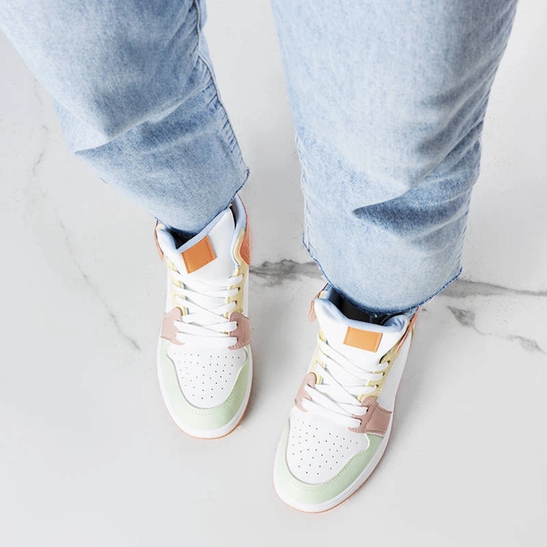 Oranžové tenisky od Kari bílý 1