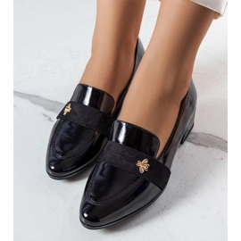 Černé lakované lodičky Vinceza černý 1