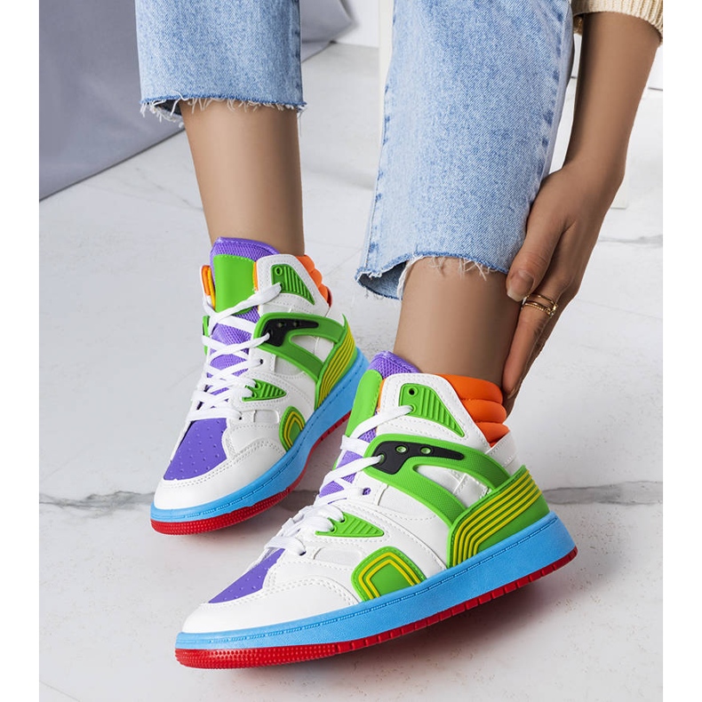 Zelené tenisky od Marjorie bílý 1