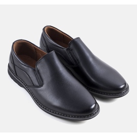 Černé pánské slip-on boty značky Querry černá 1 Černé pánské slip-on boty značky Querry černá 1