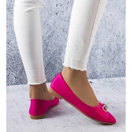 Růžové balerínky s mašlí a kamínky od LaGarde růžový 1