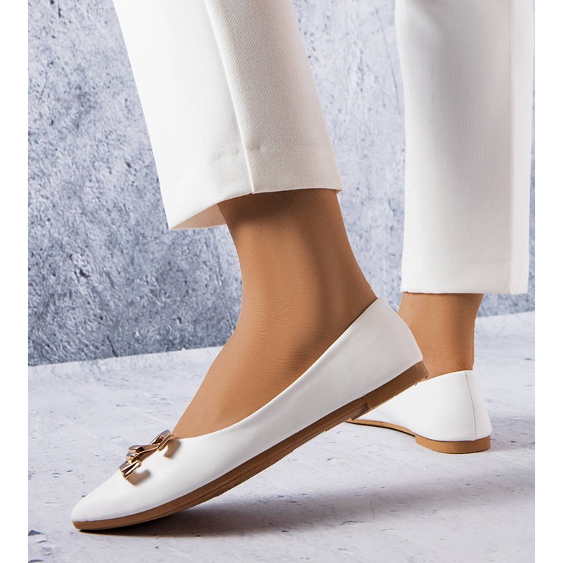 Bílé baleríny Vallée bílý 1