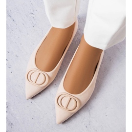 Béžové balerínky z eko semiše značky Grignon béžový 1