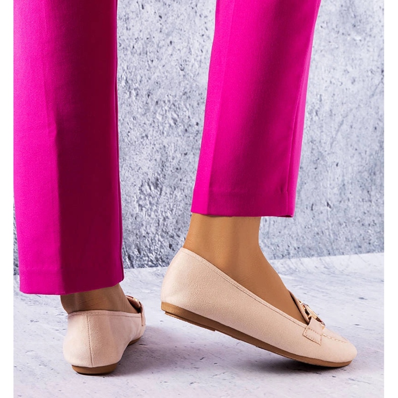 Béžové klasické mokasíny od Pitre béžový 1