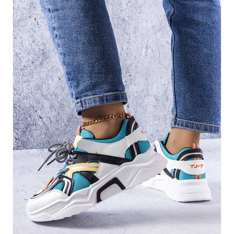 Modré dámské tenisky Delois bílý 1