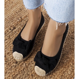 Černé espadrilky s mašlí od Dorothée černá 1