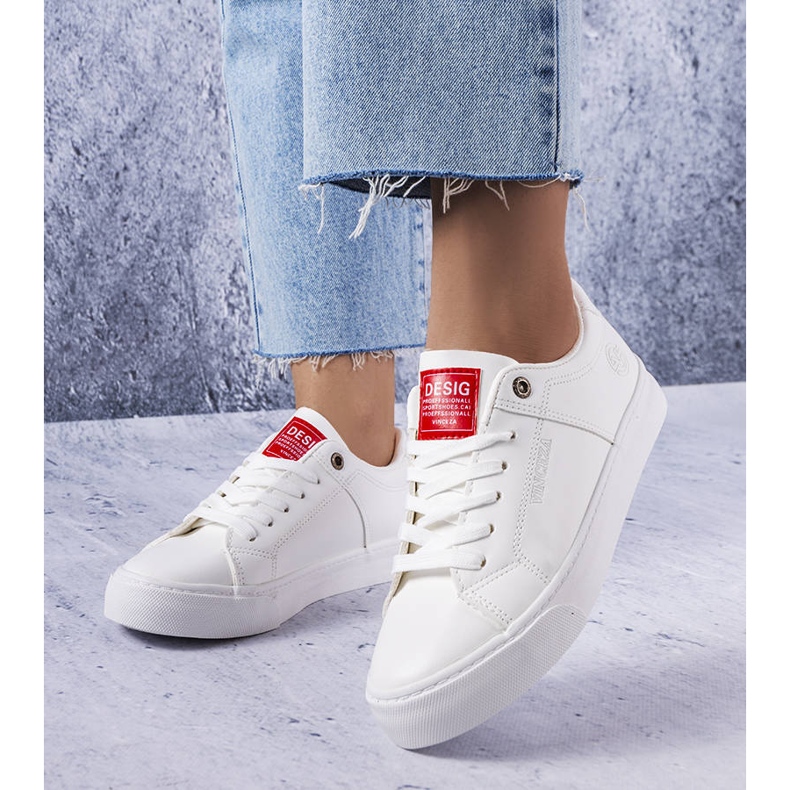 Vinceza Bílé klasické tenisky Vincez bílý 1