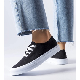 Černé látkové tenisky Fantina černá 1