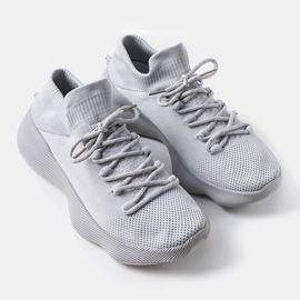 Šedé pánské tenisky Théberge šedá 1 Šedé pánské tenisky Théberge šedá 1