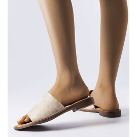 Mainville zlaté metalické skluzavky béžový 1