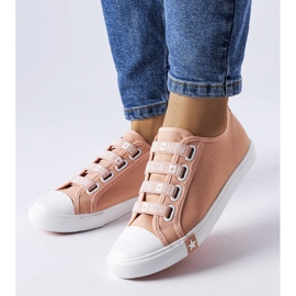 Růžové slip-on tenisky od Big Star HH274096 růžový 1