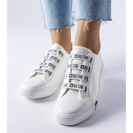 Bílé nazouvací tenisky Big Star HH274094 bílý 1