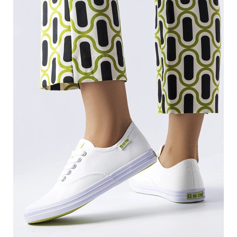 Bílé látkové tenisky Big Star JJ274260 bílý 1