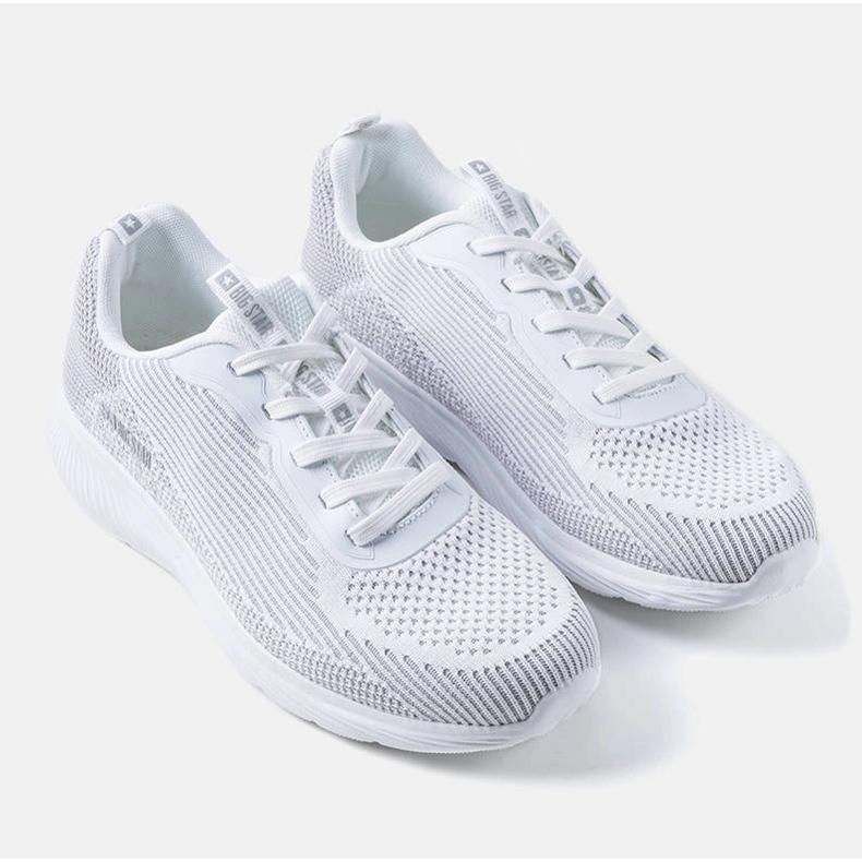 Bílo-šedé pánské tenisky Big Star JJ174286 bílý 1