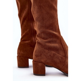 Sergio Leone Klasické hnědé semišové boty Harpen hnědý 2