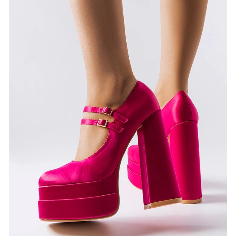 Růžové lodičky na vysokém podpatku od Gabriel růžový 1