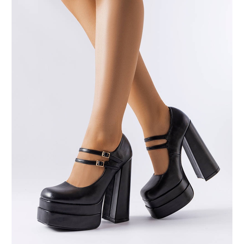 Černé lodičky na vysokém podpatku od Chouinard černá 1 Černé lodičky na vysokém podpatku od Chouinard černá 1