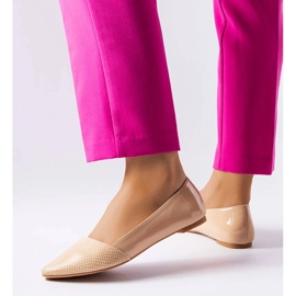 Béžové elegantní balerínky značky Riel béžový 1