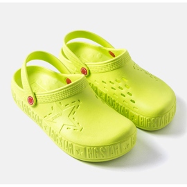 Pantofle Big Star II175005 zelené zelená 1