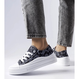 Černé tenisky na platformě od Bélaira černý 1