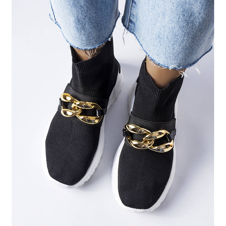 BM Černé tenisky Baptiste s řetízkem černá 1