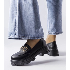 Černé kalhoty s přezkou od Mason černá 1