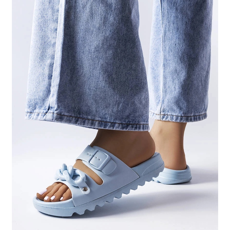 Modré gumové skluzavky Étoile modrý 1