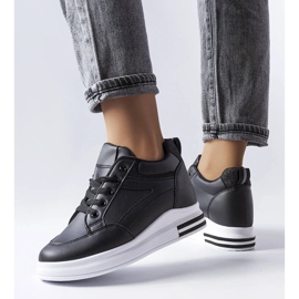 Černé třpytivé tenisky Bonevil černý 1