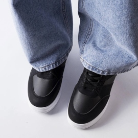 Černé tenisky CinqMars na klínku černý 2