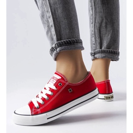 Červené klasické tenisky Big Star T274020603 1