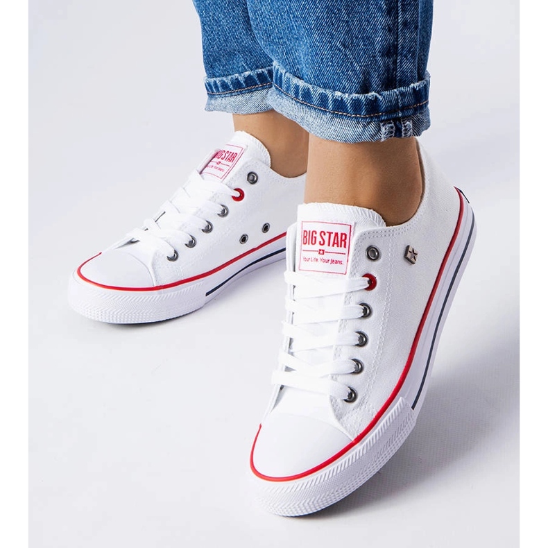 Big Star T274022101 bílé klasické tenisky bílý 1