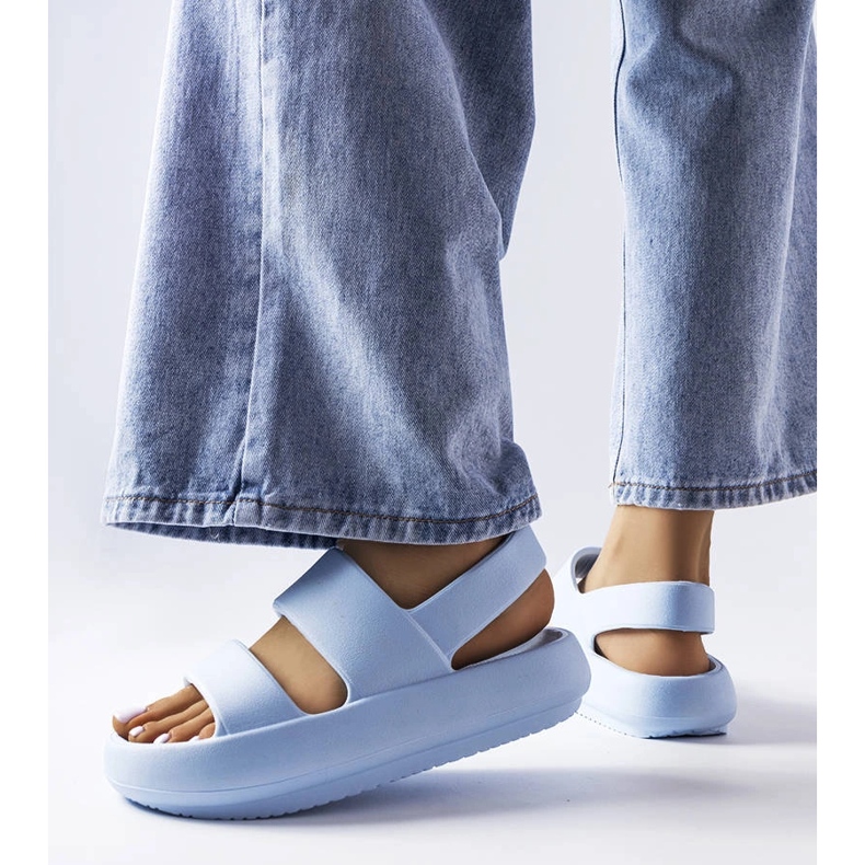 Modré sandály Émond modrý 1